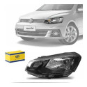 Farol Esquerdo Gol G7 2016 2017 2018foco Simples Friso Preto Esquerdo/motorista