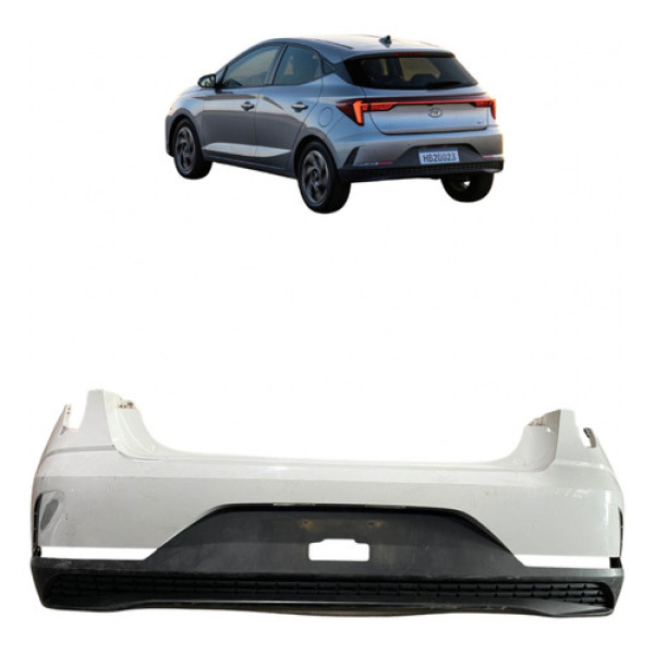 Parachoque Traseiro Hb20 Hatch 2023 2024 2025 Branco
