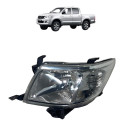 Farol Hilux 2012 2013 2014 2015 Esquerdo Pick Up Cromado Esquerdo/motorista