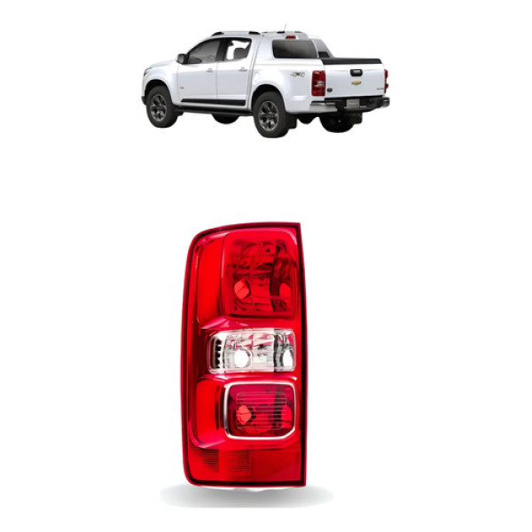 Lanterna Com Luz De Neblina S10 12 13 14 15 16 17 Arteb Esquerdo/motorista Vermelho