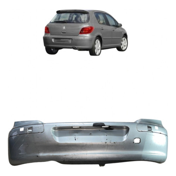 Parachoque Traseiro Peugeot 307 2003 2004 2005 2006 Cinza