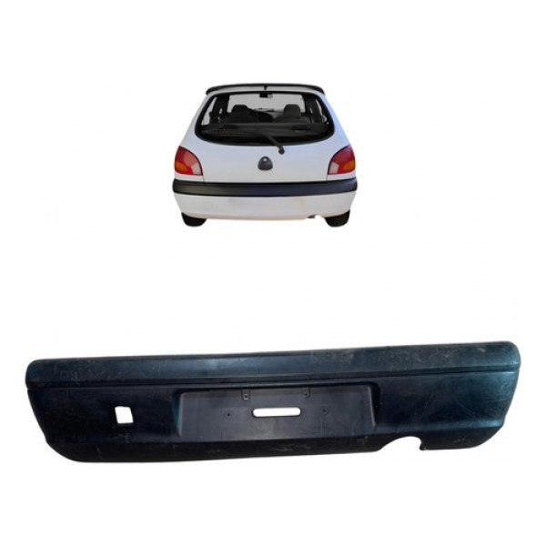 Parachoque Traseiro Fiesta Street Hatch 2002 A 2005 Preto