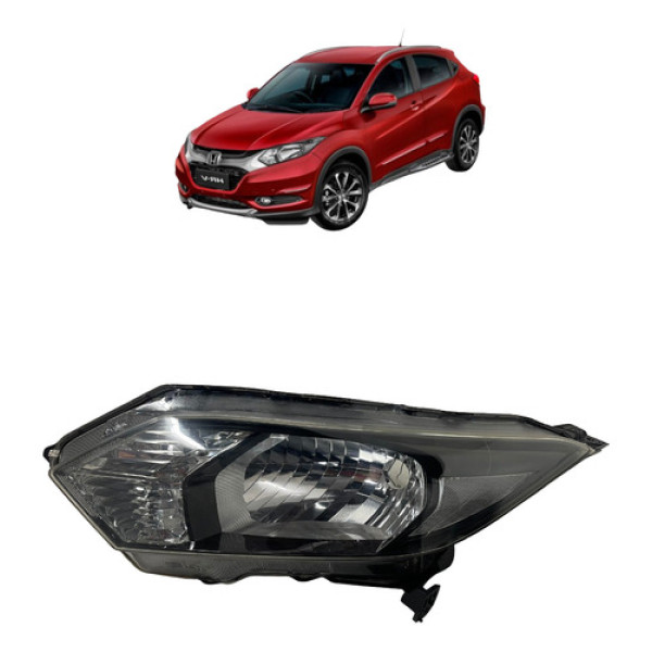Farol Dianteiro Esquerdo Hrv 2015 2016 2017 2018 2019 S/ Led