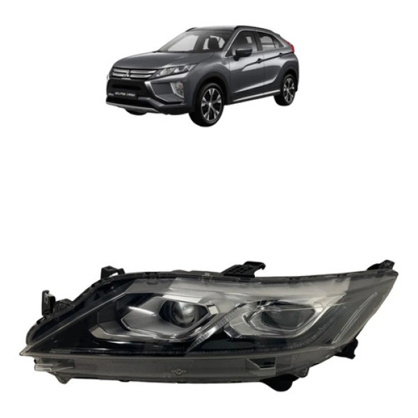 Farol Lado Direito Full Led Eclipse Cross 2020 A 2023 Xênon  Direito/passageiro
