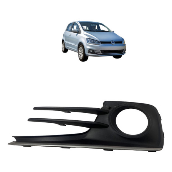 Grade Milha Lado Esquerdo Friso Fox Crossfox 2014 A 2017 Vw Preto Esquerdo