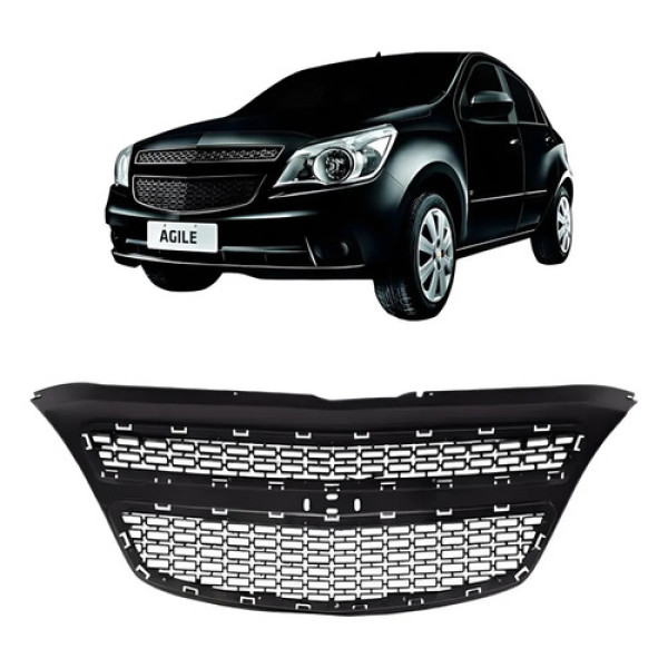 Grade Dianteira Agile Montana 2009 2010 2011 2012 2013 Preta Preto Fosco