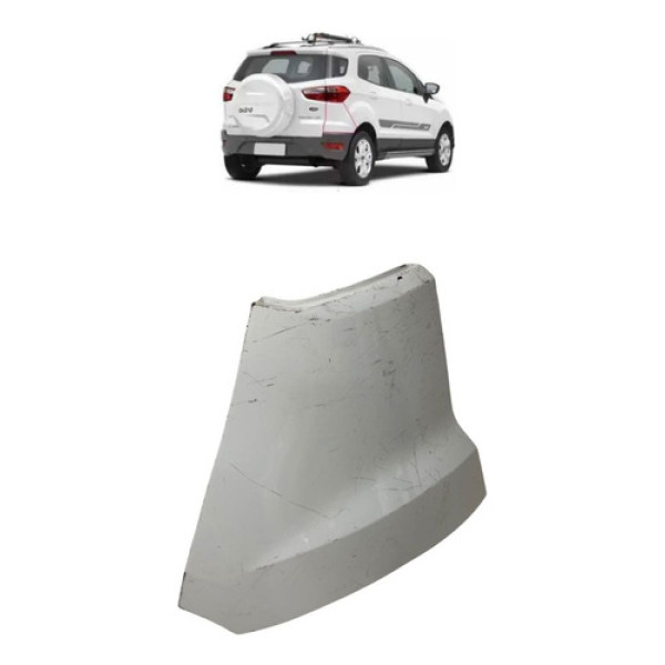 Polaina Ponteira Traseira Esquerda Ecosport 2017 18 19 20 21 Branca