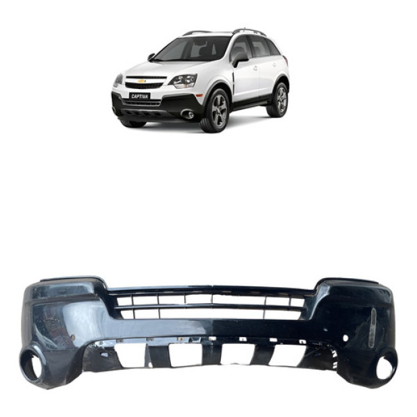 Parachoque Dianteiro Inferior Captiva 2009 A 2017 Preto
