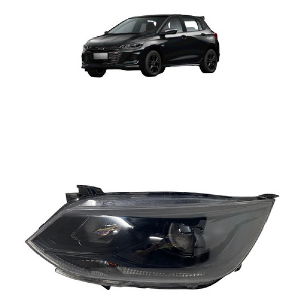 Farol Esquerdo Onix Rs Black 2020 2021 2022 2023 Esquerdo/motorista