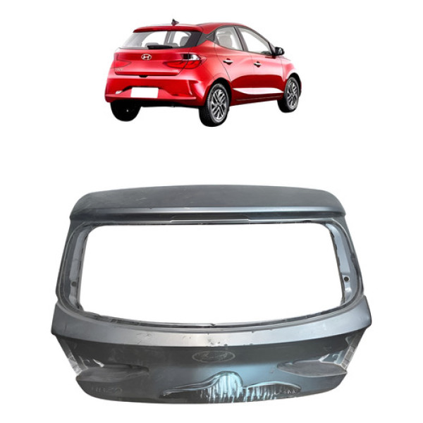 Tampa Traseira Porta Malas Hyundai Hb20 Hatch 2020 A 2022 Cinza
