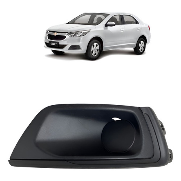 Moldura Farol De Milha Esquerdo Gm Cobalt 17/19 52083316 Preto Esquerdo