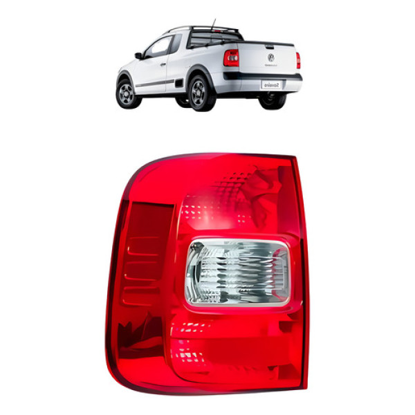 Lanterna Saveiro Esquerda G5 G6 Cristal 10 13 14 15 16 Arteb Esquerdo/motorista Cristal