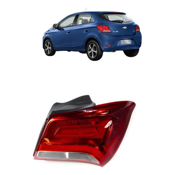 Lanterna Traseira Direita Chevrolet Onix 2017 /2019 Original Direito/passageiro Vermelho