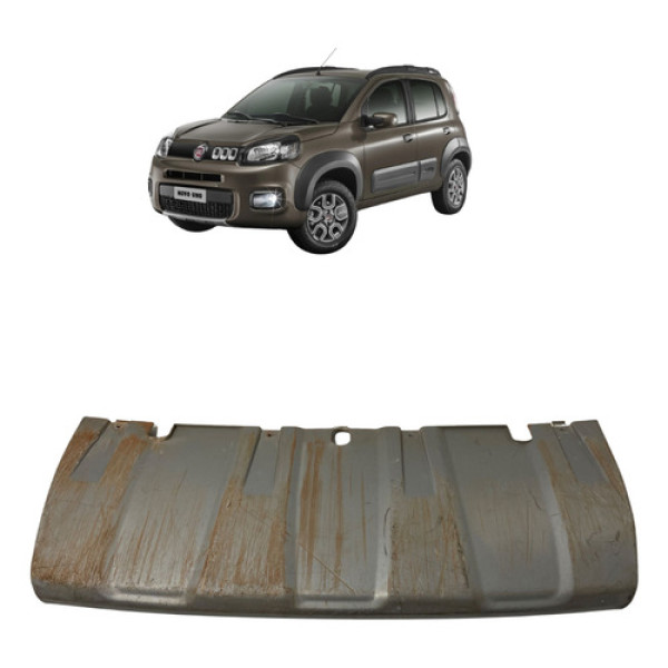 Moldura Inferior Parachoque Diant Fiat Uno Way 2015 A 2020 Cinza