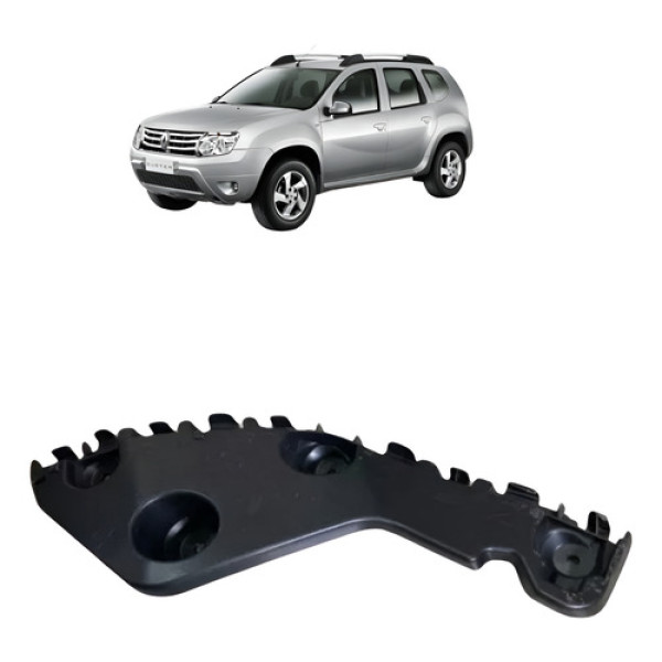 Guia Parachoque Duster 2010 A 2015 Traseiro Esquerdo Suporte