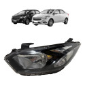 Farol Esquerdo Ônix Prisma 2017 A 2020 Sem Led Friso Preto. Esquerdo/motorista