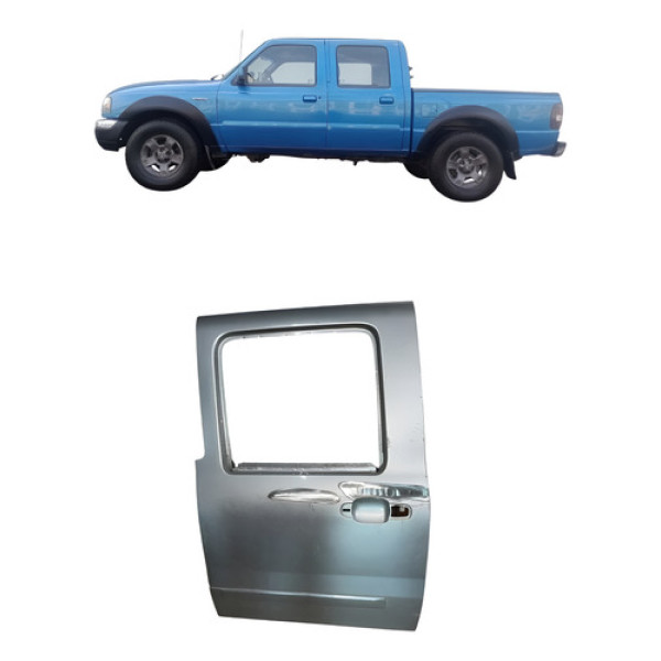 Porta Traseira Esquerda Ford Ranger 2009 2010 2011 2012 Traseira Esquerda Cinza