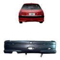 Parachoque Traseiro Peugeot 206 2005 2006 2007 2008  Preto