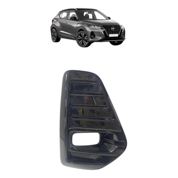 Grade Milha Dianteiro Direito Nissan Kicks 2021 22 2023 2024 Preto Direito