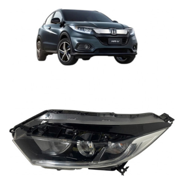 Farol Esquerdo Honda Hrv 2019 2020 2021 Com Led Esquerdo Esquerdo/motorista