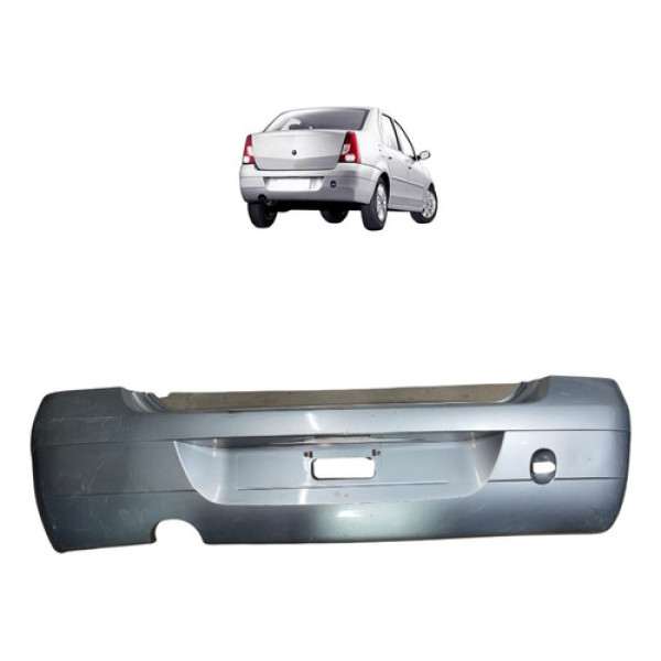 Parachoque Traseiro Renault Logan 2007 2008 2009 2010 Cinza