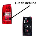 Lanterna Com Luz De Neblina S10 12 13 14 15 16 17 Arteb Esquerdo/motorista Vermelho