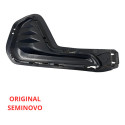 Moldura Parachoque Esquerdo S/drl Onix Plus Sedan 2020 2021  Preto Esquerdo