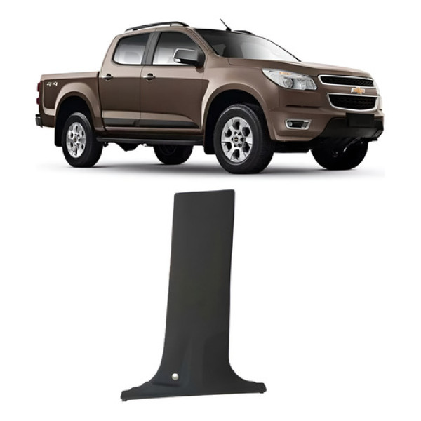Moldura Coluna Central Chevrolet Direito S10 12/16 52079152 Preto