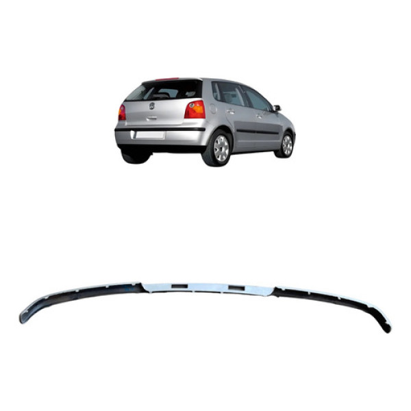 Spoiler Parachoque Traseiro Original Polo Hatch 2003 A 2007 Cinza
