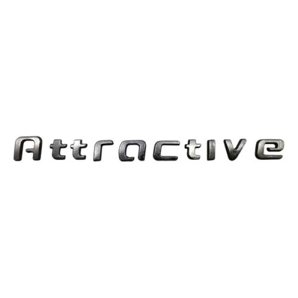 Emblema Atractive Tampa Traseria Fiat Idea 2011/2016 53168 Prateado