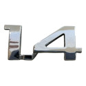 Emblema Tampa Traseira 1.4 Gm Corsa Sedan 2004/2011 Cromado