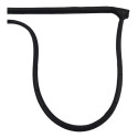 Borracha De Vedação Dianteira Esq Chevrolet Cobalt 2011/2019 Preto