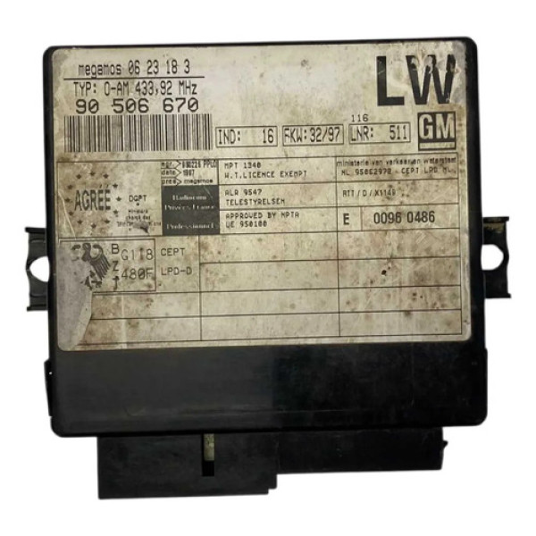 Modulo Central Alarme Chevrolet Vectra 1997/2005 24861
