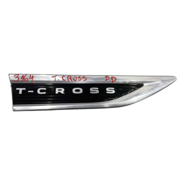 Emblema Paralama Direito Volkswagen T-cross 2019/2022