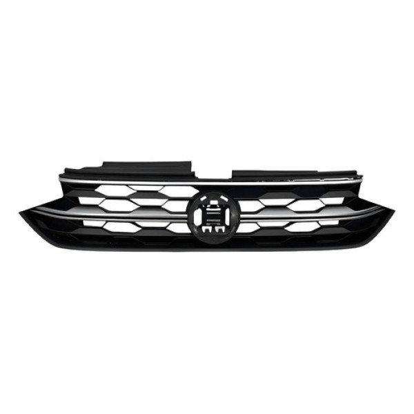 Grade Central Do Para-choque C/detalhe Vw Nivus 2021/2023 Fosco
