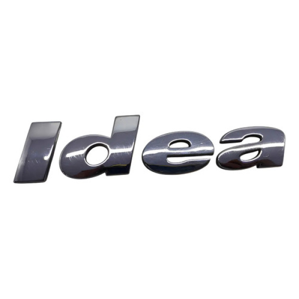 Emblema Tampa Traseira Fiat Idea 2005/2010 47629 Cinza