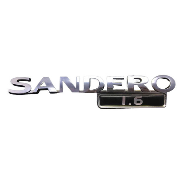 Emblema ( Sandero 1.6 ) Renault Sandero 2007/2014 C/detalhe