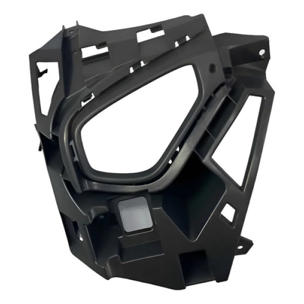 Grade Farol De Milha Lado Esquerdo Volkswagen Nivus 2021/23 Preto Esquerdo
