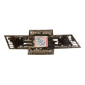 Emblema Chevrolet Capo Traseiro Gm Sonic 2012/2016 Dourado