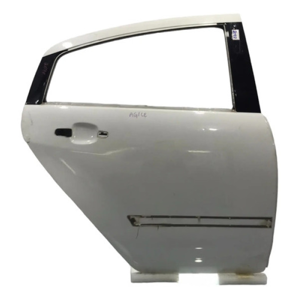 Porta Traseira Direita Chevrolet Agile 2008/2018 Traseira Direito Branco