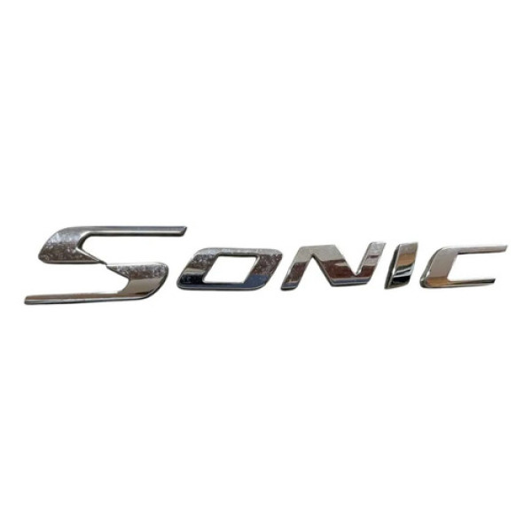 Emblema Sonic Capo Traseiro Gm Sonic 2012/2016 Cromado