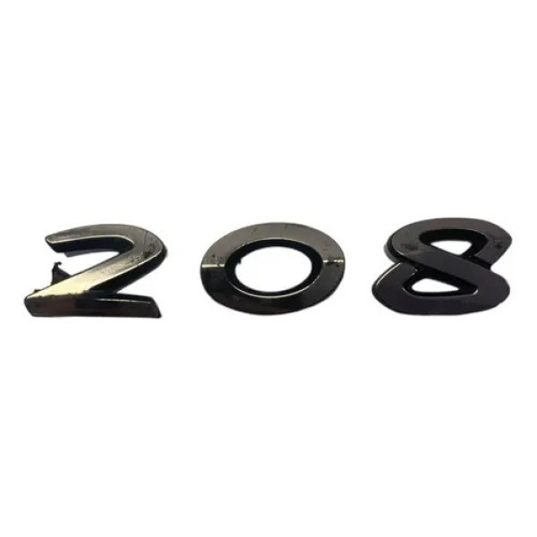 Emblema 208  Tampa Traseira Peugeot 208 2013/2021