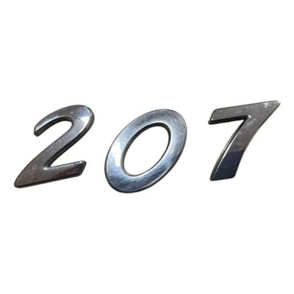 Emblema Capô Traseiro Peugeot 207 2009 Cromado