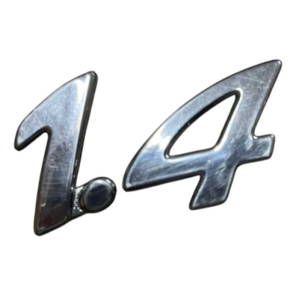 Emblema 1.4 Capô Traseiro Peugeot 207 2009 Cromado
