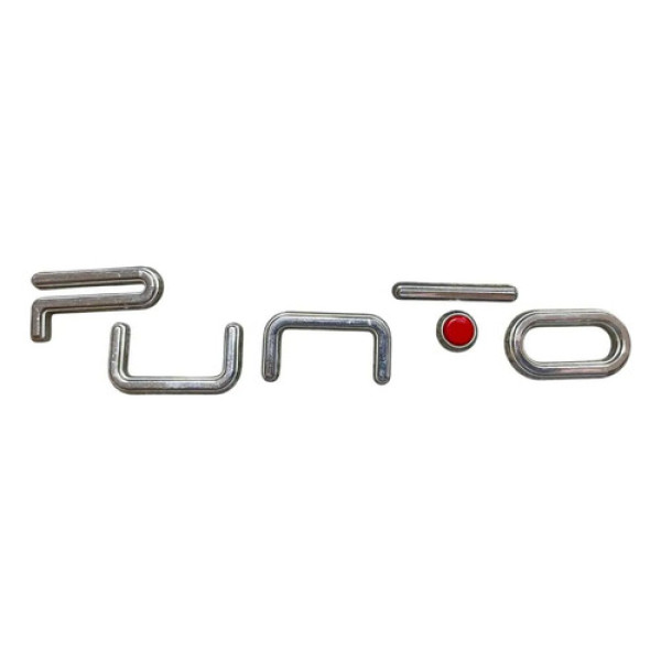 Emblema Punto Capô Traseiro Fiat Punto 2016 Cromado