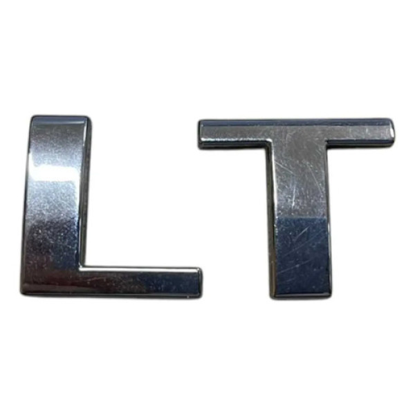 Emblema Lt Capô Traseiro Chevrolet Cobalt 2015 Cromado