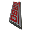 Emblema Turbo Tampa Traseira Cruze Sedan 2017/2023 45866 Vermelho