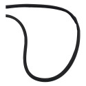 Borracha De Porta Dianteira Esquerda Chevrolet Onix 2013/19 Preto