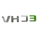 Emblema Vhc E Capo Traseiro Chevrolet Corsa Sedan 2008 Cromado