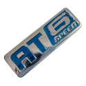 Emblema At 6 Speed Capo Traseiro Gm Cobalt 2014 Azul